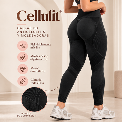 Cellufit — Calza de compresión 3D anticelulitis y moldeadora